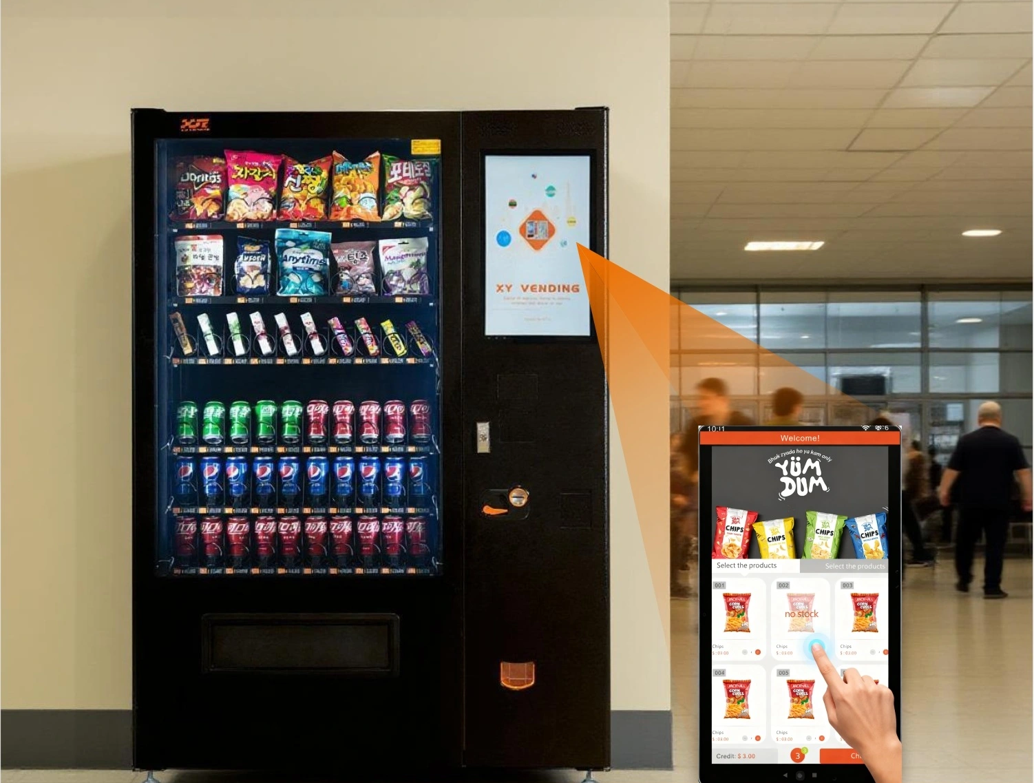 Vending machine feature preview