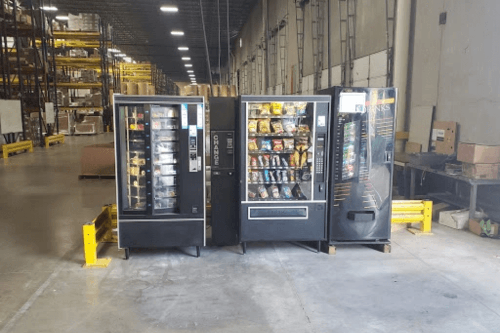 Vending machine installed at factory facility